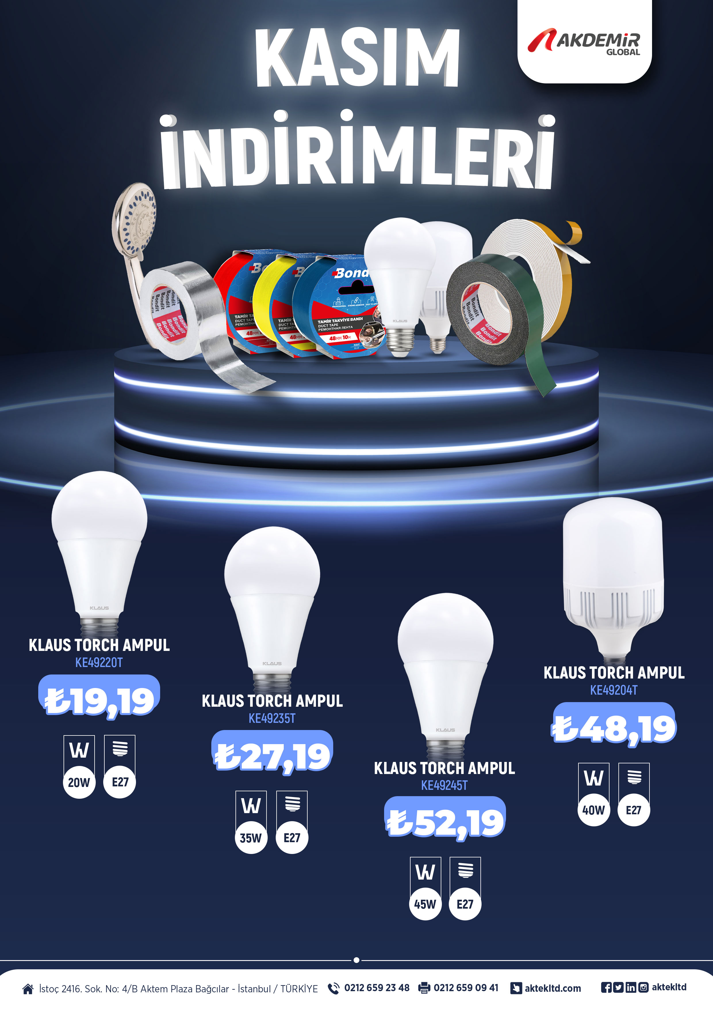 Fırsatlarla dolu kasım indirimlerimiz başladı!