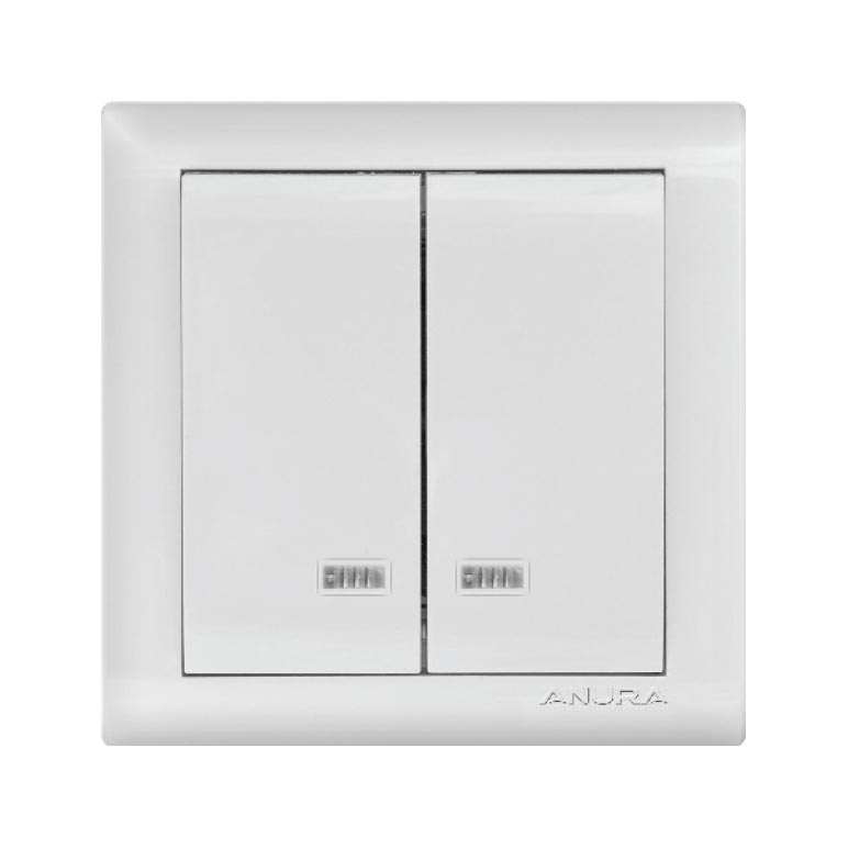 AE02104 Işıklı İkili Anahtar