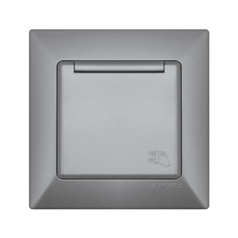 AE01309 Topraklı Priz Kapaklı