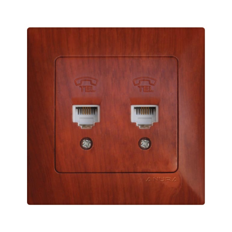 AE01511 Çiftli Telefon Prizi