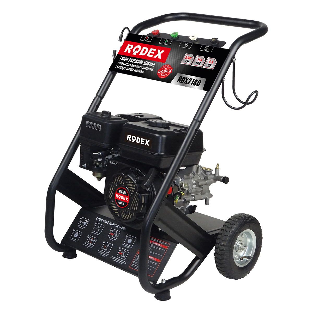 RDX7180 BENZİNLİ BASINÇLI YIKAMA