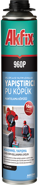 960P XPS, EPS ve ISI YALITIM LEVHALARI YAPIŞTIRICI PU KÖPÜĞÜ