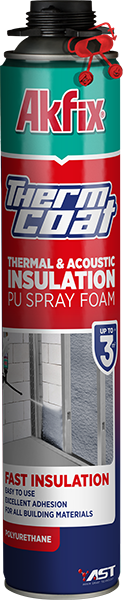 THERMCOAT TERMAL VE AKUSTİK YALITIM KÖPÜĞÜ (TABANCALI KULLANIM)