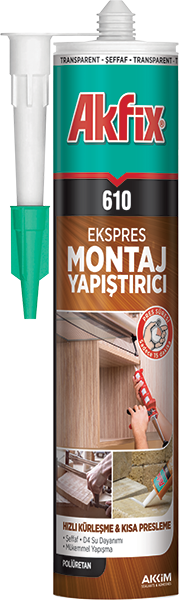 AKFİX 610 POLİÜRETAN MONTAJ YAPIŞTIRICI (SIVI ÇİVİ)